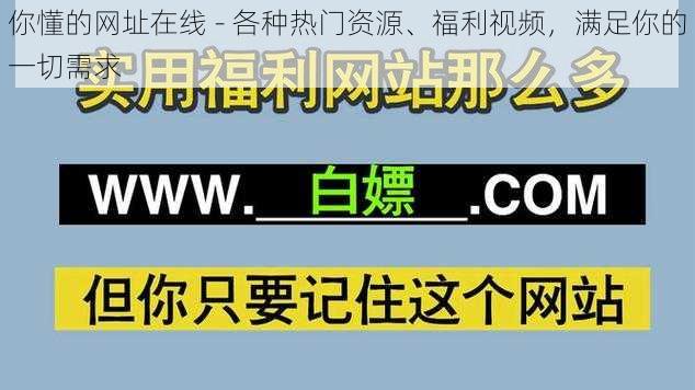 你懂的网址在线 - 各种热门资源、福利视频，满足你的一切需求